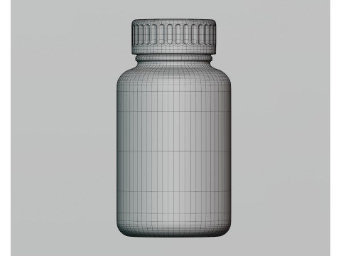 Supplement Bottle 3D Model
