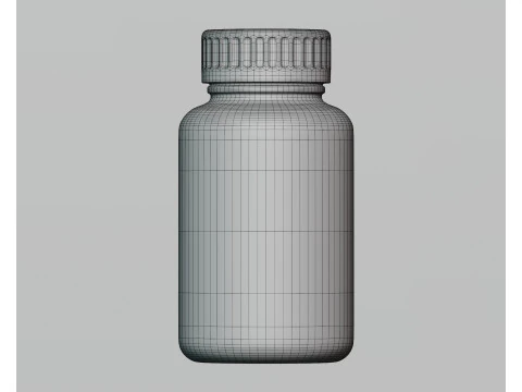Supplement Bottle 3D Model