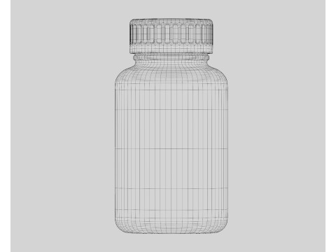 Supplement Bottle 3D Model