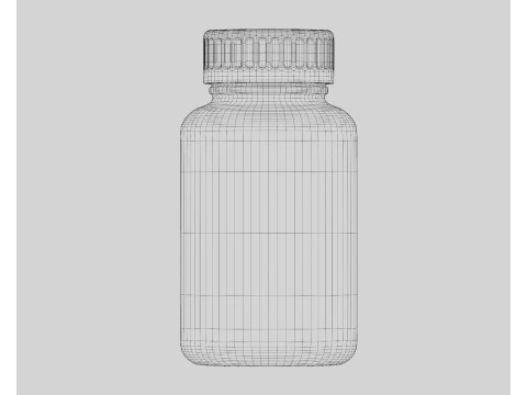 Supplement Bottle 3D Model