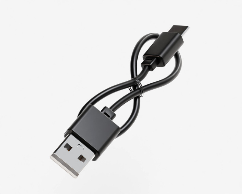 USB cable Modelo 3D .c4d .max .obj .3ds .fbx .stl .blend 