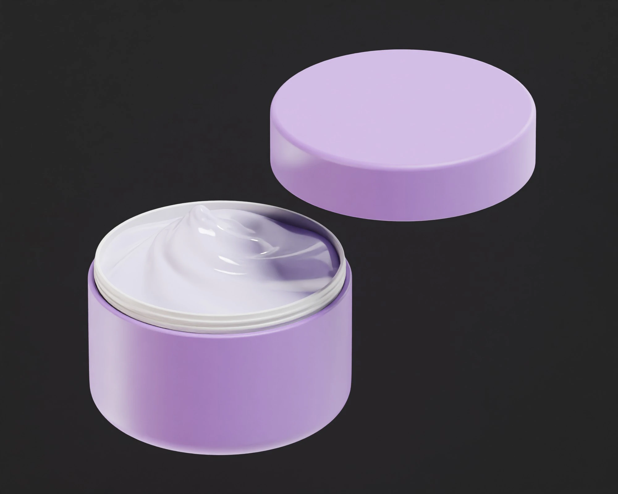Cosmetics cream jar 3D Model .c4d .max .obj .3ds .fbx .stl .blend 