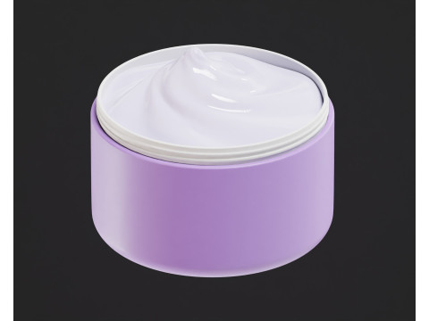 Cosmetics cream jar Modelo 3D