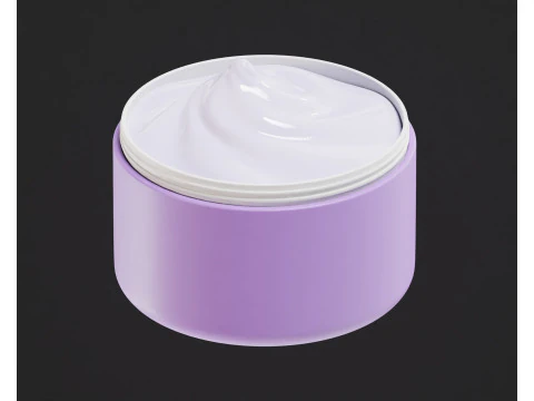 Cosmetics cream jar 3D Model
