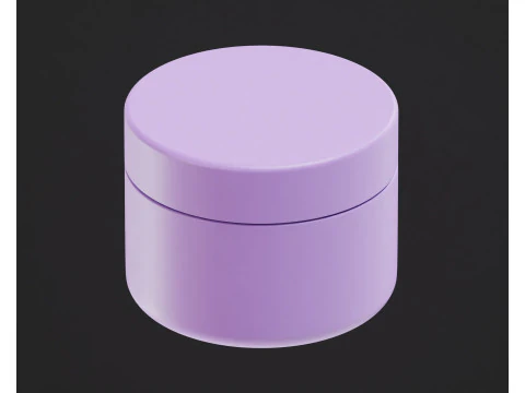 Cosmetics cream jar 3D Model