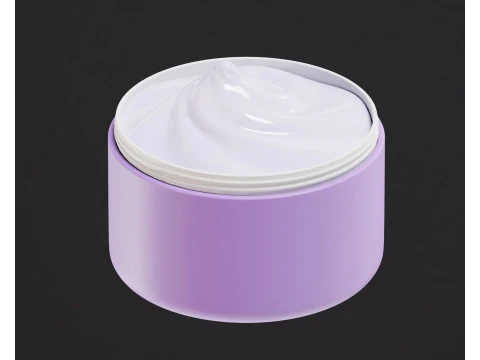 Cosmetics cream jar 3D Model