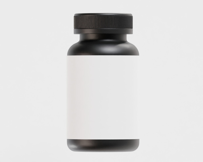 Supplement Bottle Model 3D .c4d .max .obj .3ds .fbx .stl .blend 