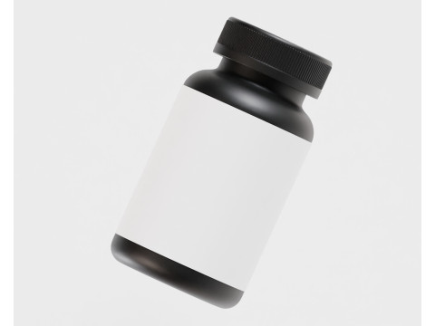 Supplement Bottle Model 3D