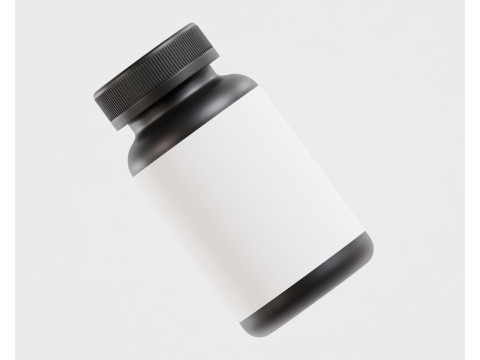 Supplement Bottle Model 3D