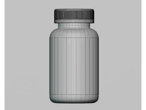 Supplement Bottle Model 3D