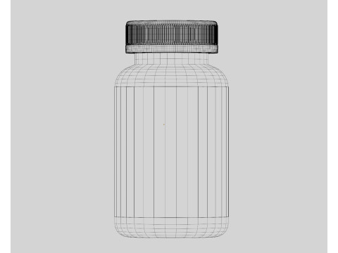 Supplement Bottle Model 3D
