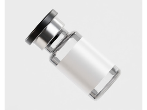 Injection Vial 3D-Modell