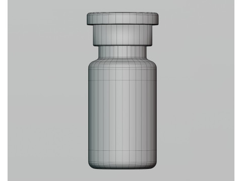 Injection Vial 3D-Modell
