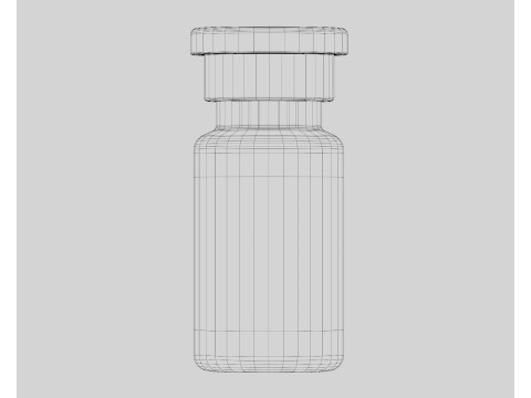 Injection Vial 3D-Modell