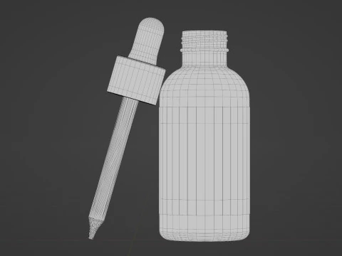 Frasco conta-gotas Modelo 3D