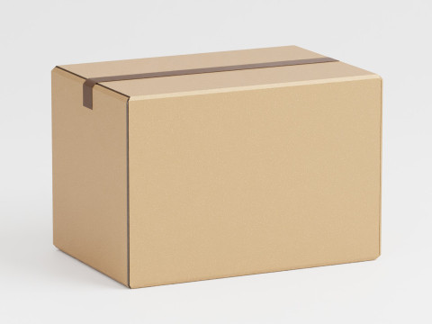 Cardboard box Modelo 3D