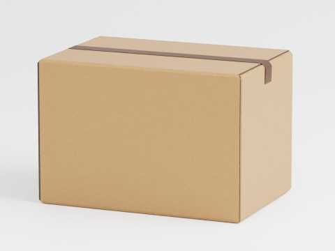 Cardboard box 3D Model