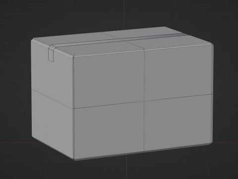 Cardboard box 3D Model