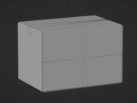 Cardboard box 3D Model