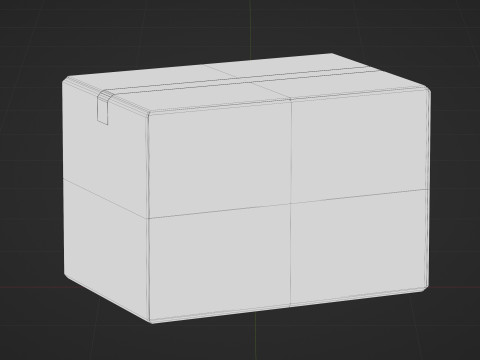 Cardboard box 3D Model