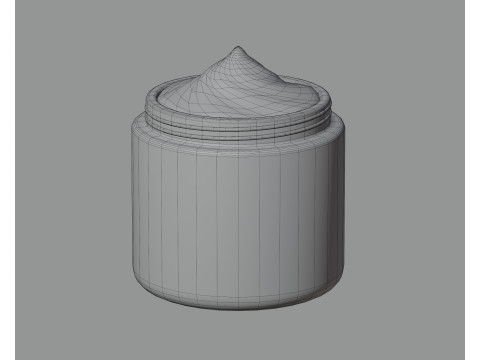 Cream jar 3Dモデル