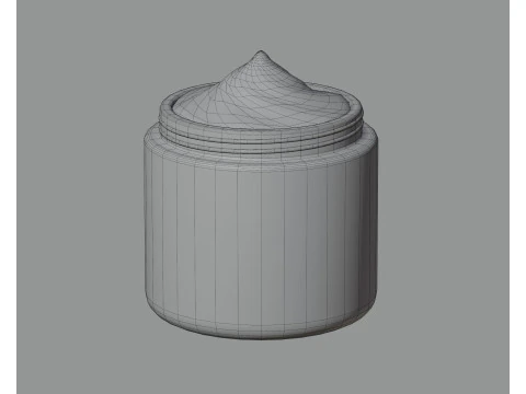 Cream jar 3D Model