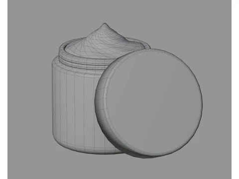 Cream jar 3D Model