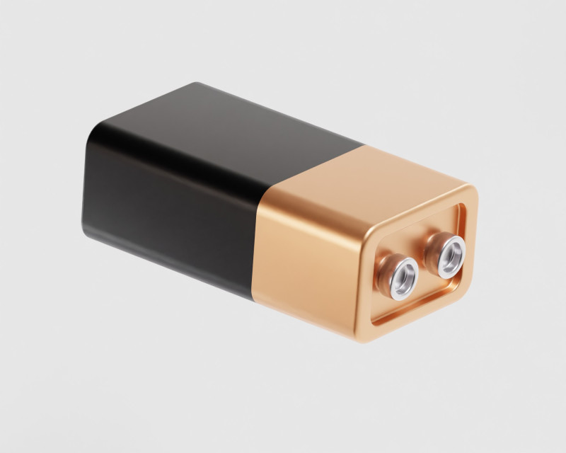 Rechargeable Battery 3D Model .c4d .max .obj .3ds .fbx .stl .blend