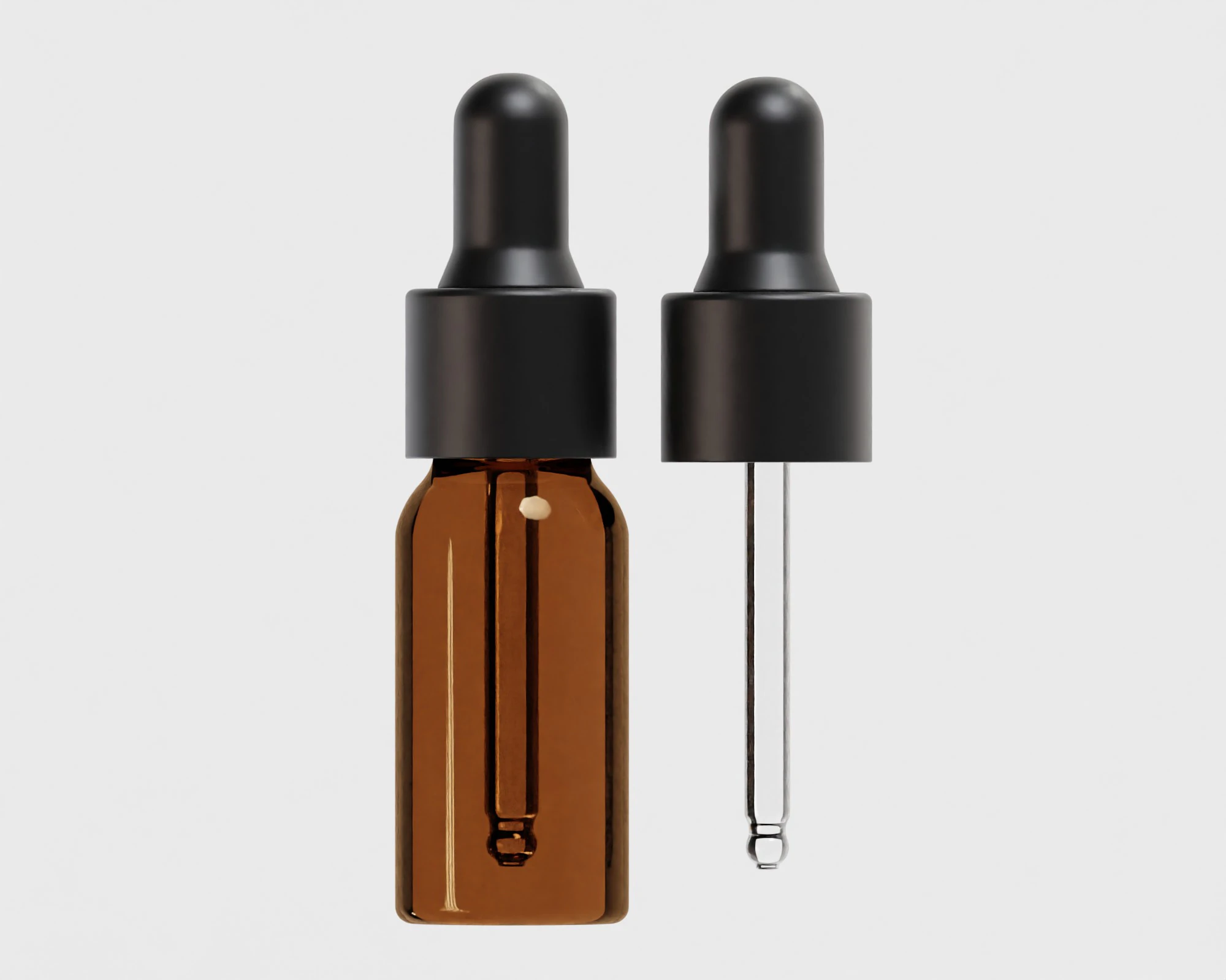 Dropper bottle 3D Model .c4d .max .obj .3ds .fbx .stl .blend 