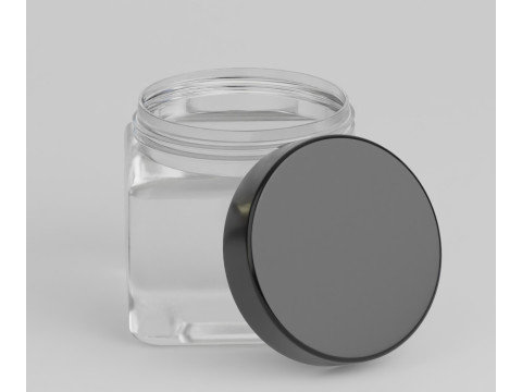 Cream jar 3Dモデル