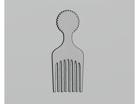Comb hair 3D Model