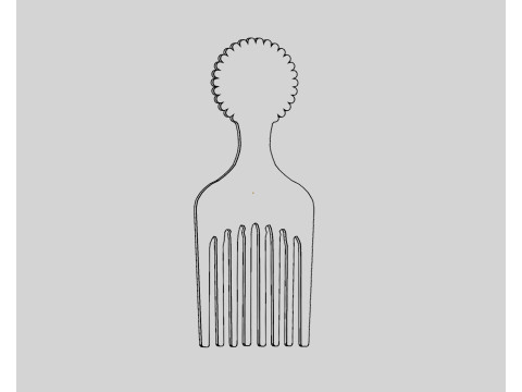 Comb hair 3D Model