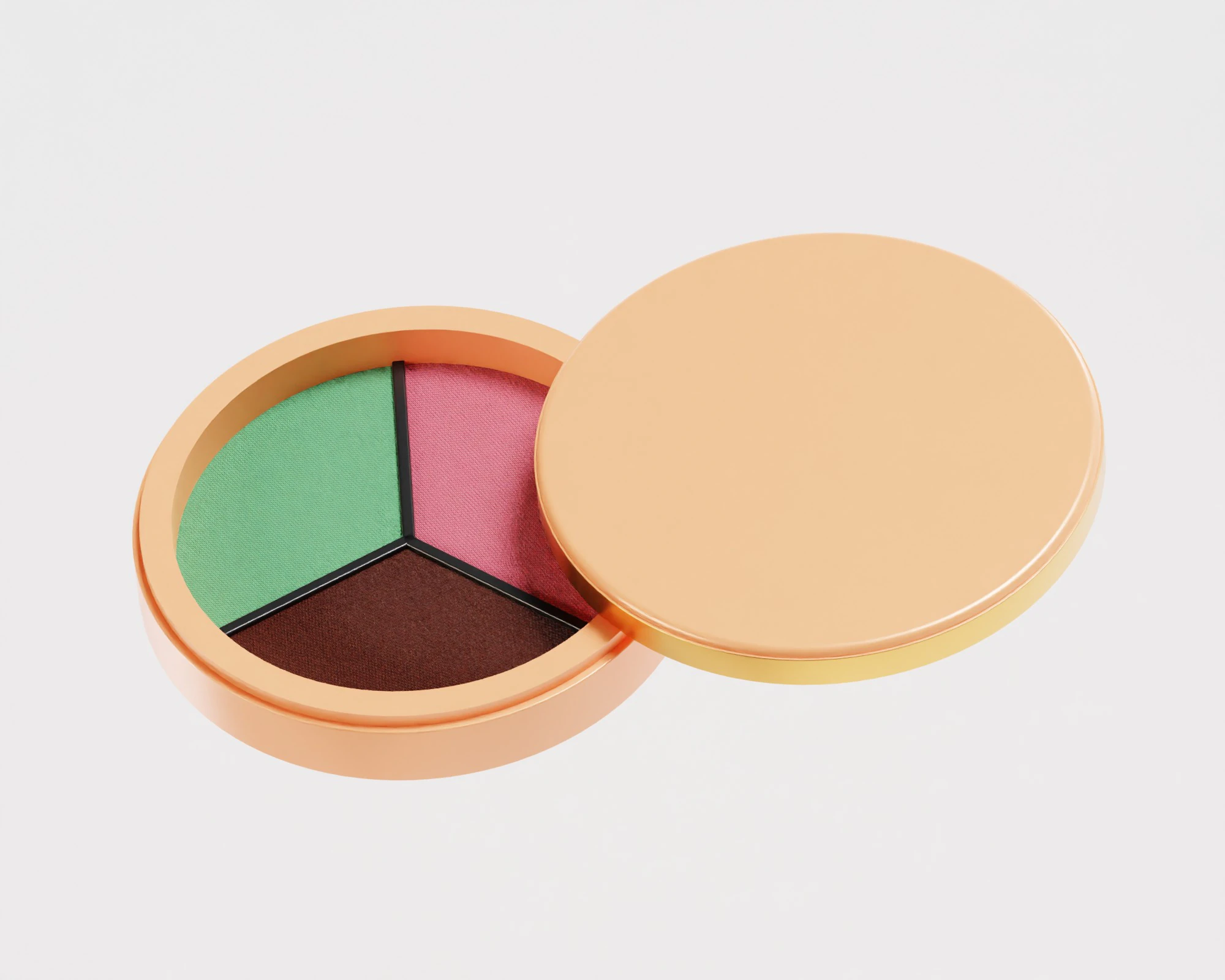 Eyeshadow Palette 3D Model .c4d .max .obj .3ds .fbx .stl .blend 