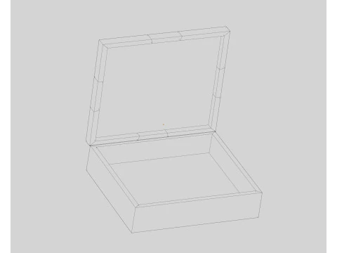 कागज बॉक्स 3D मॉडल