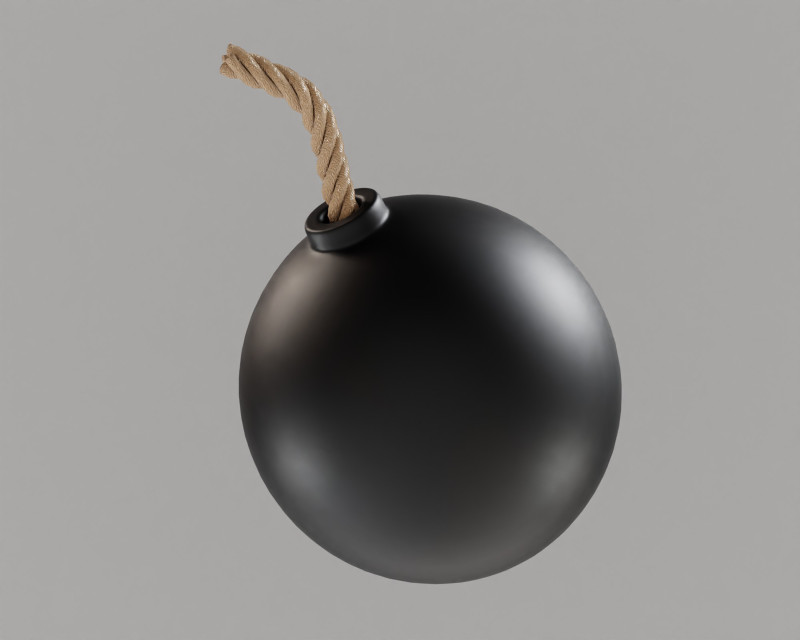 Bomb 3D Модель .c4d .max .obj .3ds .fbx .stl .blend 