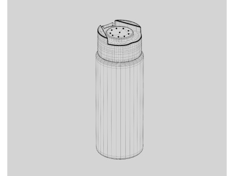 Powder bottle 3D Model