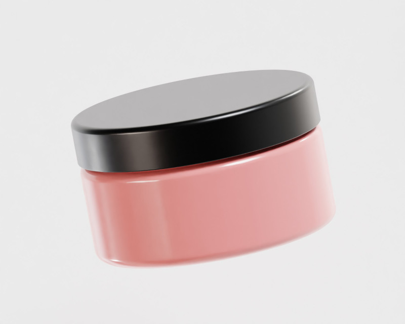 Cream jar Model 3D .c4d .max .obj .3ds .fbx .stl .blend 