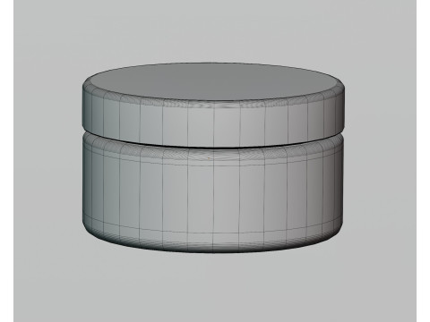 Cream jar Model 3D