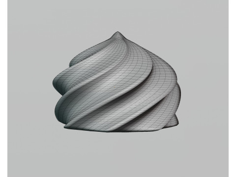 Cream swirl 3D 모델