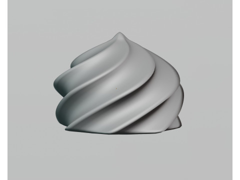 Cream swirl Modelo 3D