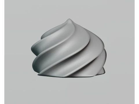 Wir kremowy Model 3D