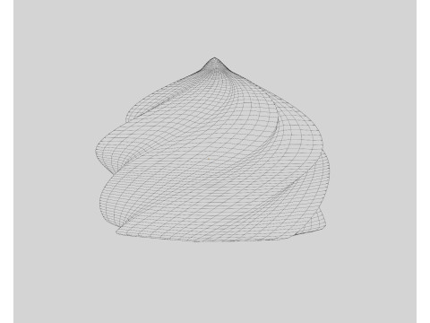 Cream swirl 3D 모델