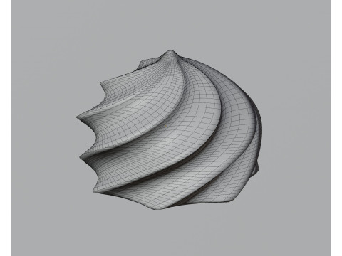 Cream swirl 3D 모델