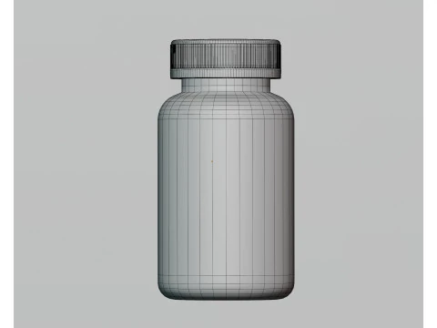 Supplement bottle 3D Model