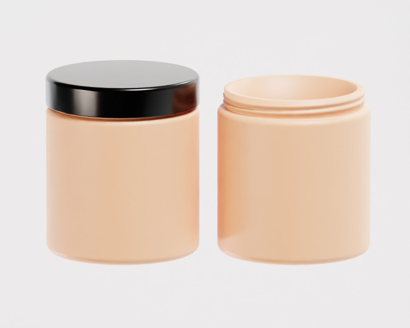 Cream jar 3D Model .c4d .max .obj .3ds .fbx .stl .blend 