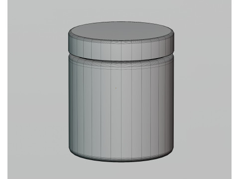 Cream jar 3D Model