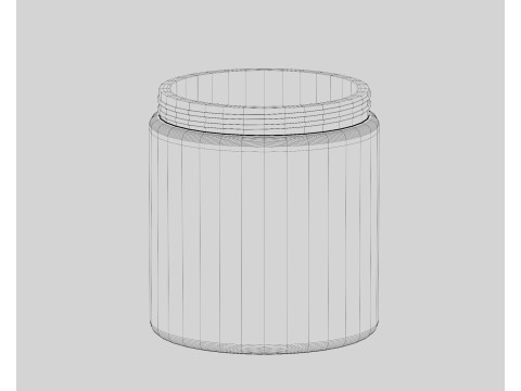Cream jar 3D Model