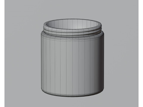 Cream jar 3D Model