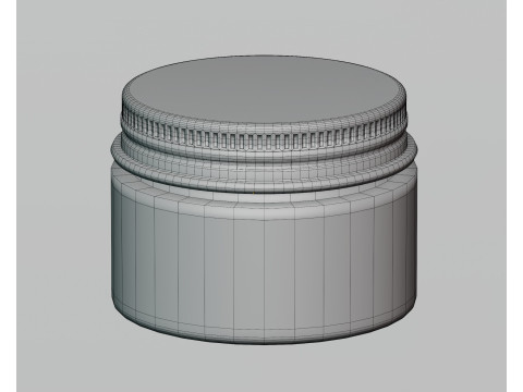 Cream jar 3D Model