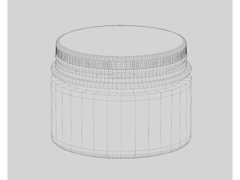 Cream jar 3D Model